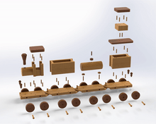 Load image into Gallery viewer, Sunnyside Kits - Express Train STEM Building Project - Complete Kit
