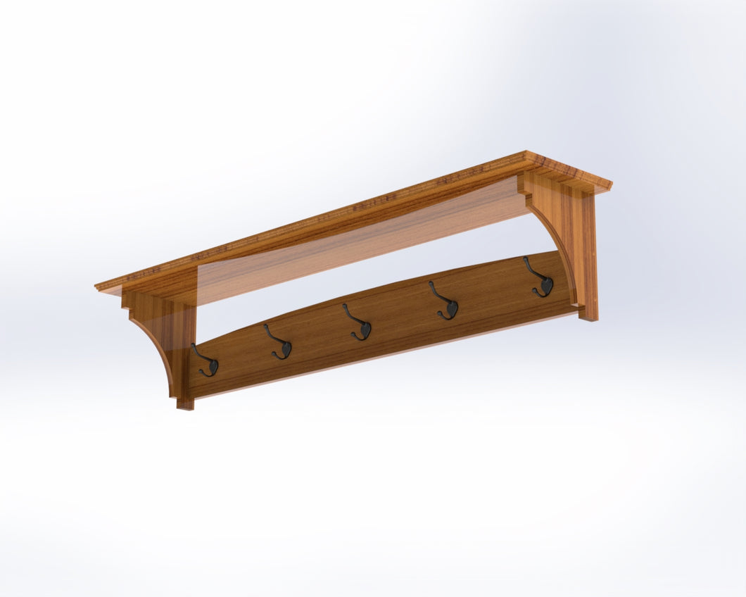 Fireside Warmth Coat Rack - Digital Plans | Moderate